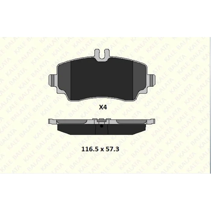 FREN BALATASI ÖN FİŞLİ  MERCEDES W168  A160-A170CDİ (97-04) /MERCEDES W414 VANEO (02-05)