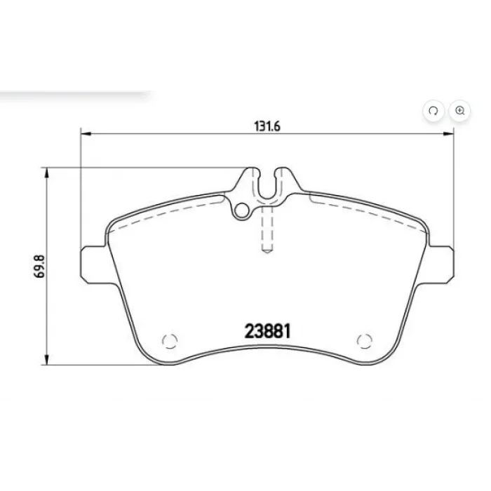 FREN BALATASI ÖN MERCEDES B SERISI (W245) B 180-200 CDI 2005-2011 / MERCEDES A SERISI (W169) A 180-200  2004-2012