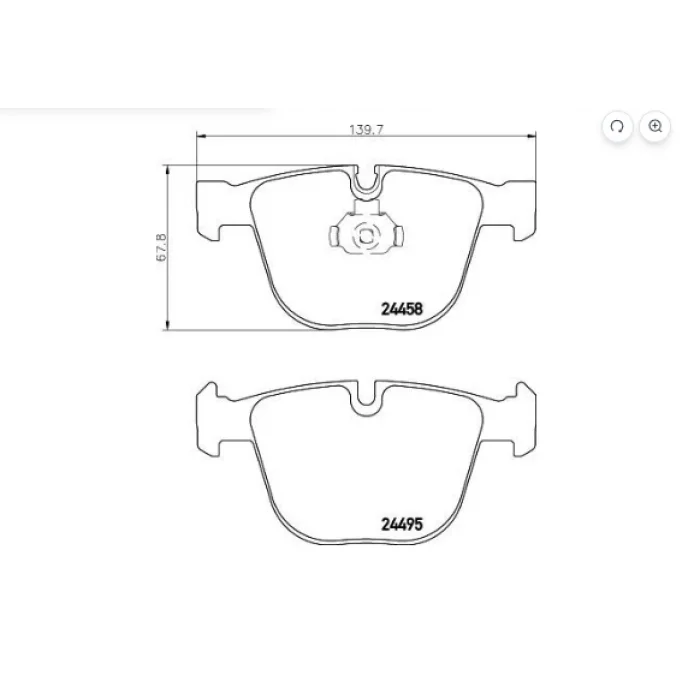 FREN BALATASI ARKA  BMW E60-E90-E91-E64-E65-E70-E71-F86-F15-F16