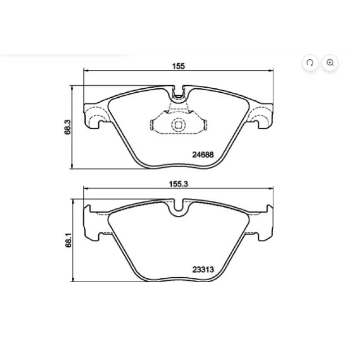 FREN BALATASI ÖN BMW F10-F18 (09-16) F11 (10-16) GT F07 (09>) 6 SERİ F06-F12-F13 (11-16) 7 SERİ F01-F02-F03-F04 (08-15)