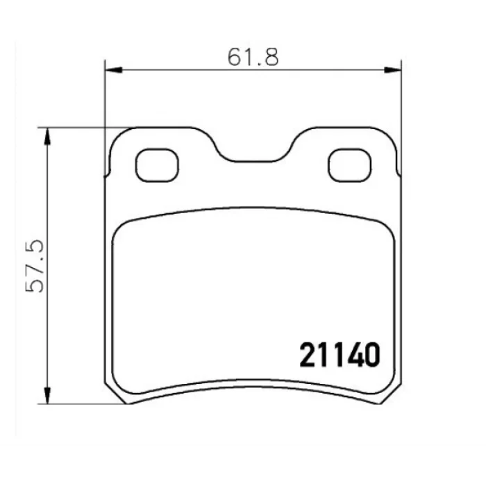FREN BALATASI ARKA ASTRA F (92-05) CALIBRA A (90-97) KADETT E (84-94) VECTRA A (88-95) STOP by FEDERAL MOGUL