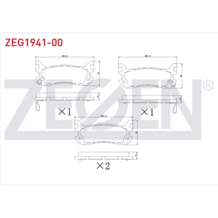 FREN BALATASI ARKA MAZDA MX5 I (89-98) MX5 II (98-05) MAZDA 323 (94-98)