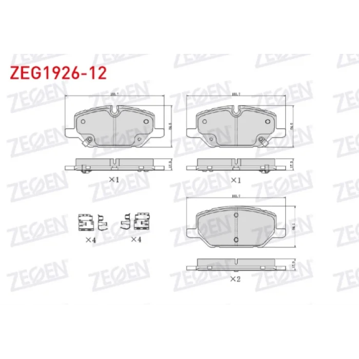 FREN BALATASI ÖN OPEL INSIGNIA B 17 JANT  2017>