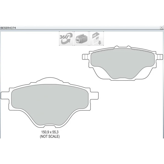 FREN BALATASI ARKA P3008 (09-15) P3008-P5008 II (16>) P308 II-C4 PICASSO (13>) P508 (10>) DS7-C5 AIRCROSS-C4 SPACETOURER-GRANDLAND X (18>) DİSK ÇAPI 290MM ARAÇLAR