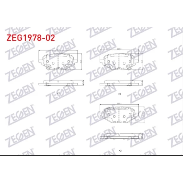 FREN BALATASI  ARKA  MG   ZS - ZS EV 2019>