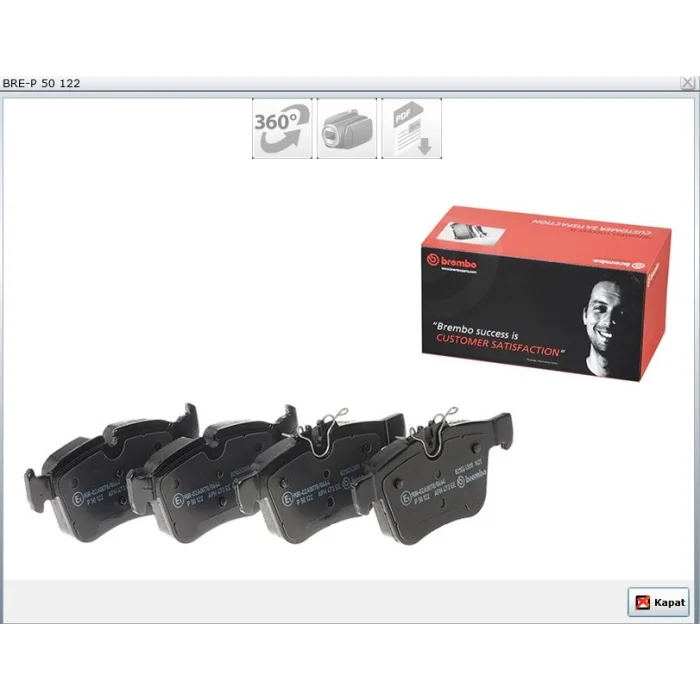FREN BALATASI ARKA MERCEDES W205 C200-C220-C250 BLUETECH 014> S205-C205 015> A205  016>