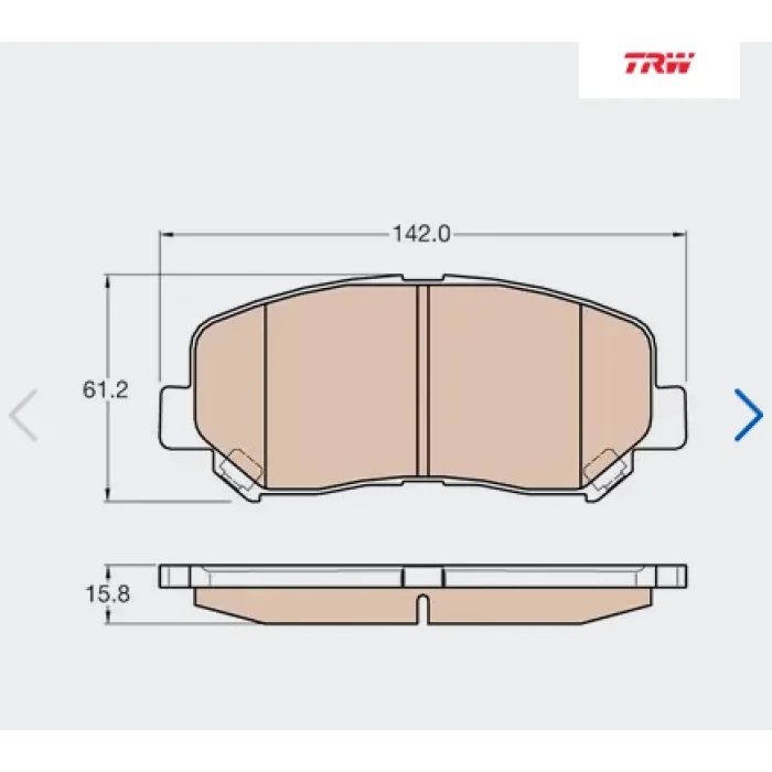 FREN BALATASI ÖN MAZDA CX-5 (2011-2017) JEEP CHEROKEE 2014>