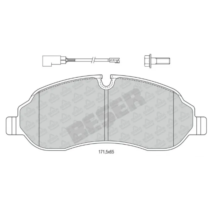 FREN BALATASI ÖN FİŞLİ FORD TRANSİT V363 TTG ARKA ÇİFTTEKER 014>