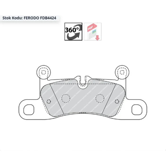 FREN BALATASI ARKA VW TOUAREG (10-18) PORSCHE CAYENNE (10-17) CAYENNE (17>)