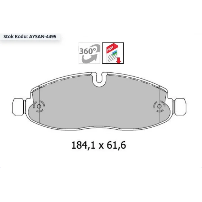 FREN BALATASI ÖN RENAULT MASTER IV 2024>
