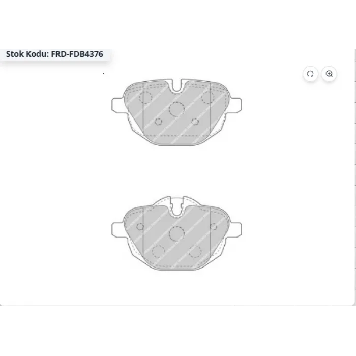 FREN BALATASI ARKA   BMW E60 (03-10)/ F10-F11 010>/ X3  F25 010> X4  F26 014> İ8 HYBRİD 014>/G11/G30  018>