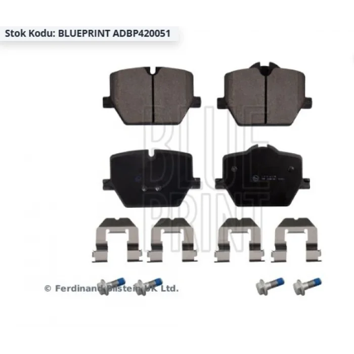 FREN BALATASI ARKA BMW 3 SERİ G20-G80 2018> G21-G81 2020> 4 SERİ G22-G82 2020> G23-G83 2020> Z4 G29 2018>M SPOR FREN