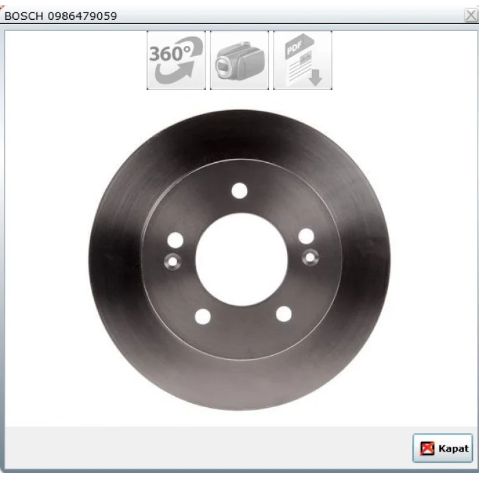 FREN DİSKİ ARKA HYUNDAİ İX20 (2010>) KİA VENGA (2010>) DÜZ 258MM