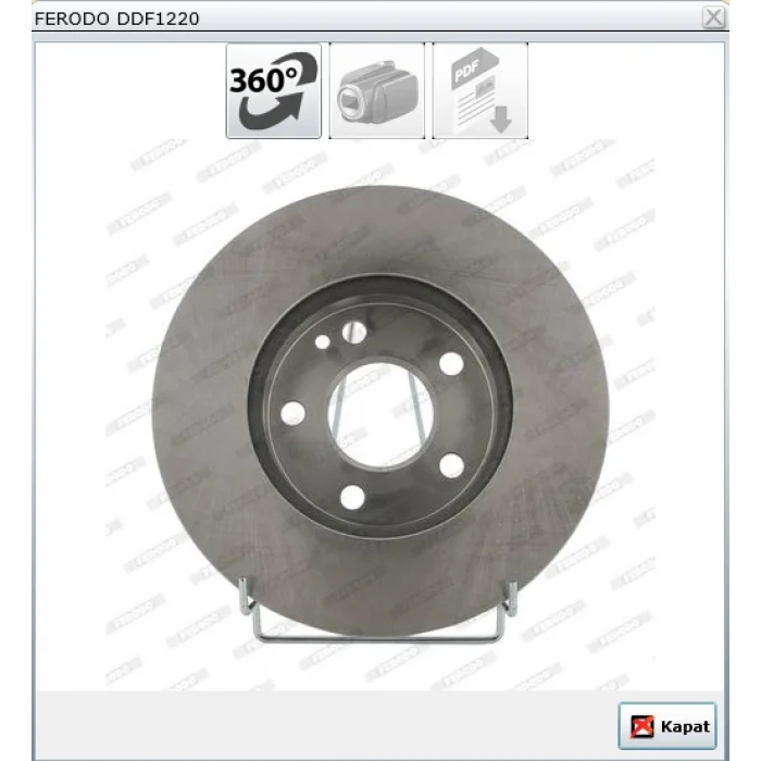 FREN DİSKİ ÖN MERCEDES A SERİ W169 (04-12) B SERİ W245 (05-11) HAVALI 276MM