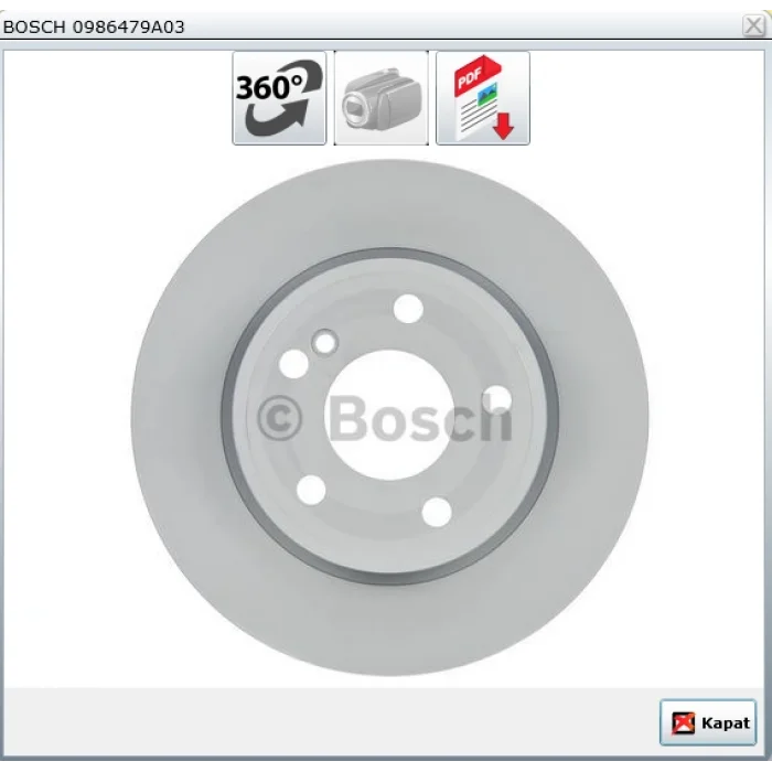 FREN DİSKİ ARKA MERCEDES A SERİ W176 (2012>) B SERİ W242-W246 (2011>) CLA SERİ C117 (2013>) DÜZ 276MM