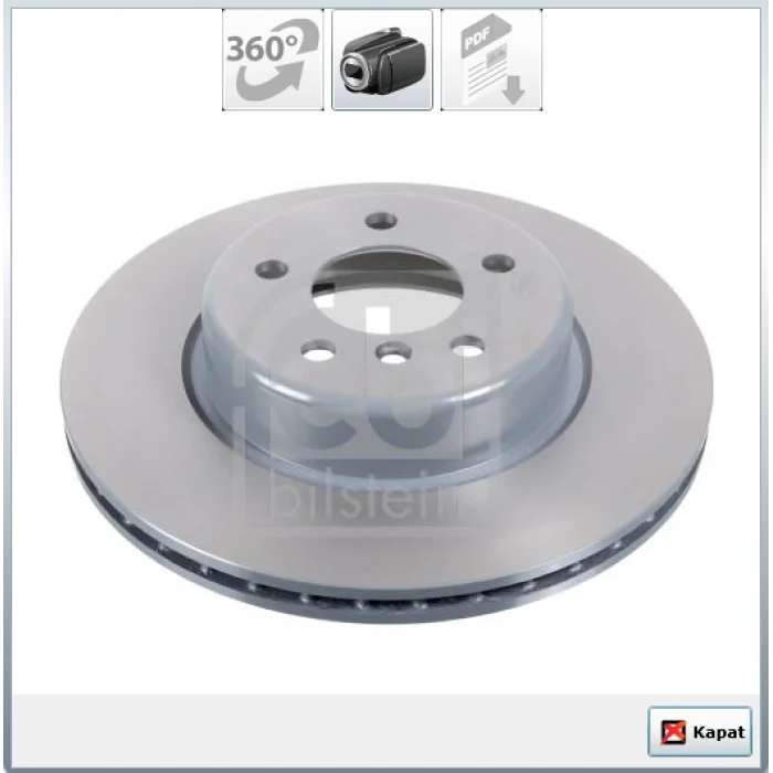 FREN DİSKİ ÖN HAVALI KAPLAMALI BMW F10-F11 520İ-520D 010> 330MM