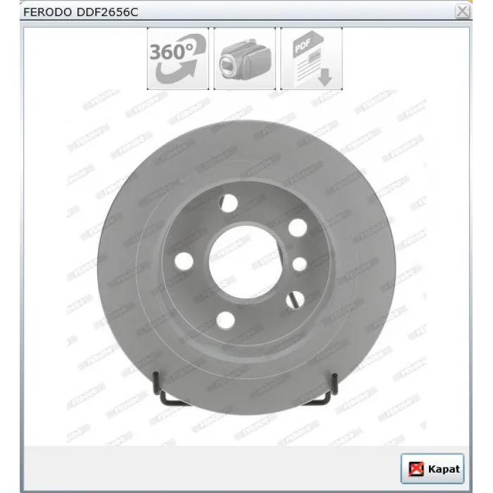 FREN DİSKİ ARKA MINI F55 (14>) R56 (06-13) R57 (07-15) DÜZ 259MM