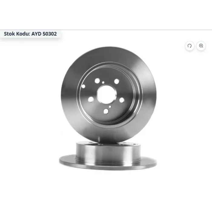 FREN DİSKİ ARKA TOYOTA AVENSİS 1.6-1.8VVTİ / 2.0 D4D (2003-2008) DÜZ 280MM