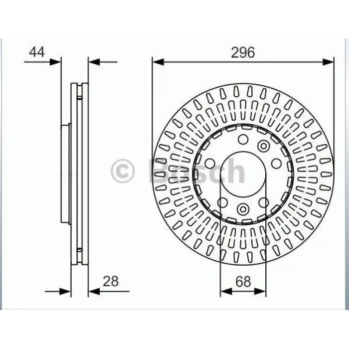 FREN DİSKİ ÖN TRAFIC III (14>) VİVARO (14>) NV 300 (16>) HAVALI 296MM