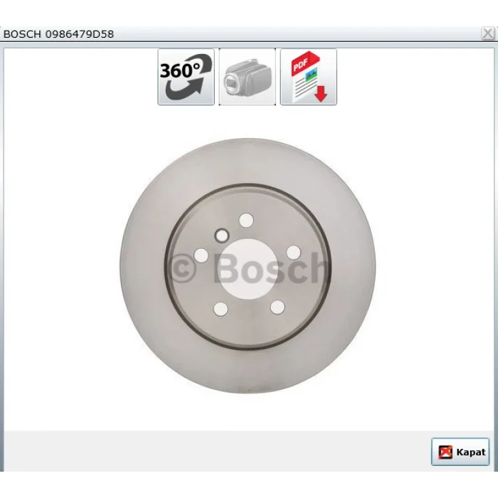 FREN DİSKİ ARKA HAVALI KAPLAMALI BMW F10-F11 520İ-520D 010> 330MM