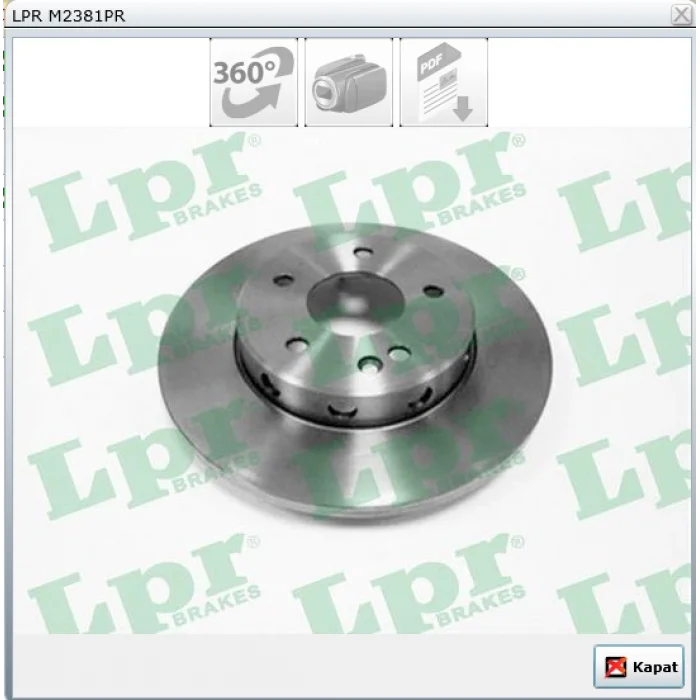 FREN DİSKİ ÖN KAPLAMALI DÜZ MERCEDES C SERİ W202(93-00) 284MM
