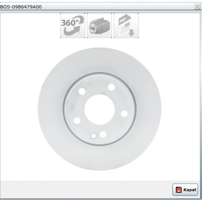 FREN DİSKİ ÖN MERCEDES A SERİSİ W176  2012> B SERİSİ W246-W242  2011> CLA SERİSİ C117  2013> HAVALI 280MM