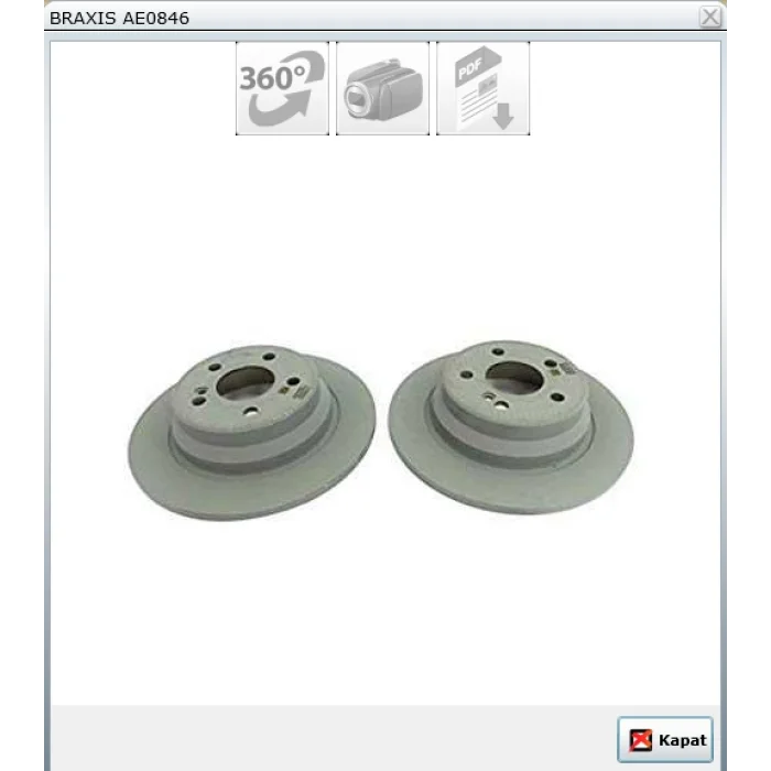 FREN DİSKİ ARKA MERCEDES CLS C218 (14-17) X218 (13>) E SERİ S211 (03-09) S212 (09-16) E SERİ W211 (02-09) W212 (09-15) DÜZ 300MM