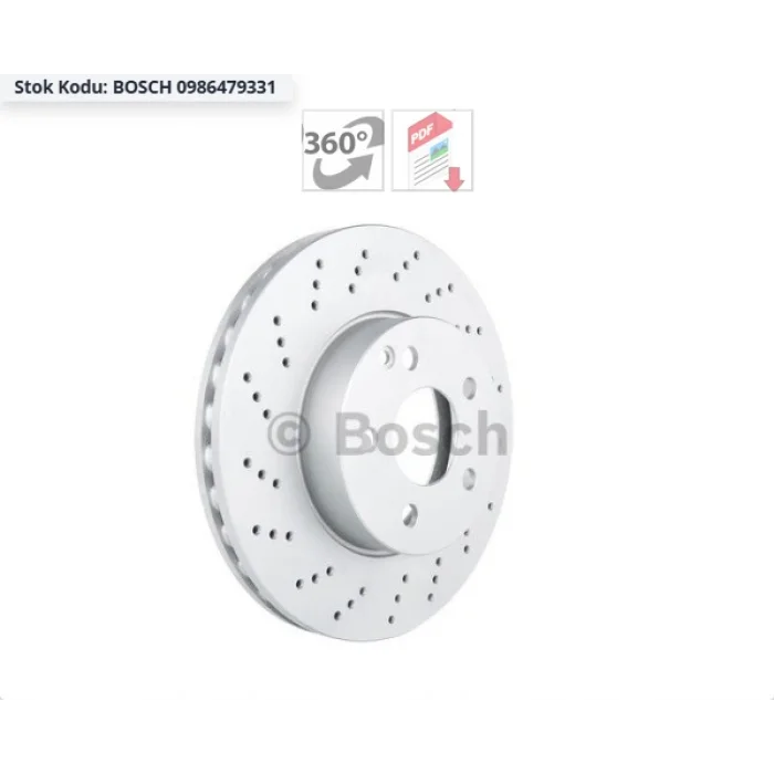 FREN DİSKİ ÖN PERFORMANS DELİKLİ MERCEDES C204 2011> S204 (07-14) W204 (07-14) HAVALI 295MM