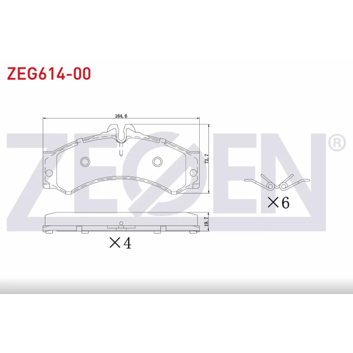 FREN BALATASI ÖN/ARKA MERCEDES SPRINTER W904 412-413 CDİ (96-06) / VW LT28-35-46  (96-06)