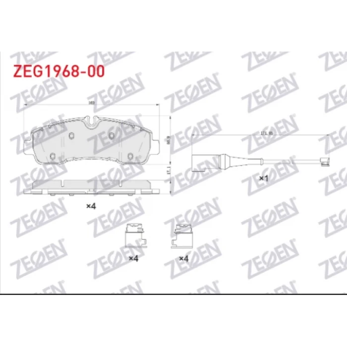 FREN BALATASI ARKA FORD TRANSIT CUSTOM V710 2024>FİŞLİ