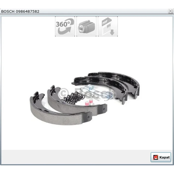 EL FREN BALATASI MERCEDES VANEO 414 (02-05) SLK R171 CLK C209 (02-09) CLC CL203 (08-11) C SERİ W203 (00-07)
