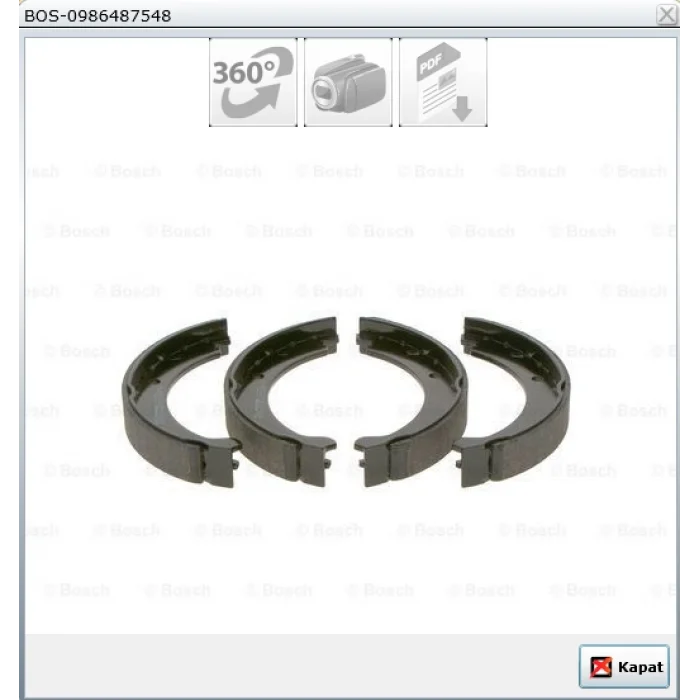 EL FREN BALATASI VOLVO 850 (91-97) C70 I (97-05) S70 (96-00) V70 I (96-00)