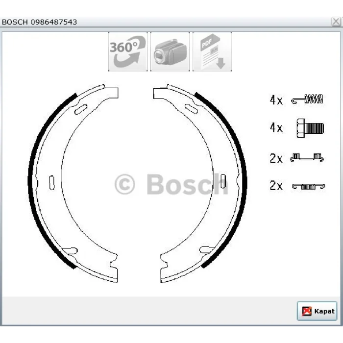 EL FREN BALATASI MERCEDES 190 W201 (82-93) A SERİ W168 (97-04) W169 (04-12) B SERİ W245 (05-11) VANEO (02-05) CLK A208-C208 (98-02) 165X20MM
