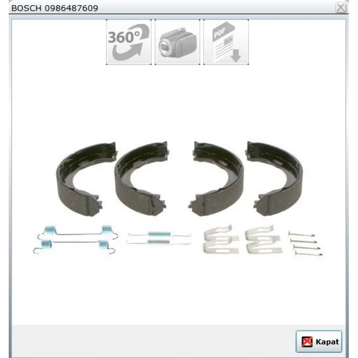 EL FREN BALATASI MERCEDES W163 (98-05) CHRYSLER 300C (2010>) CHRYSLER 300C LX (04-10) 184X31MM
