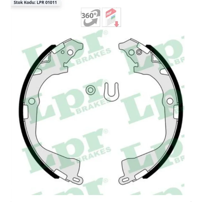 ARKA PABUÇLU BALATA VW AMAROK  (2010-2017)  292.6X57 MM