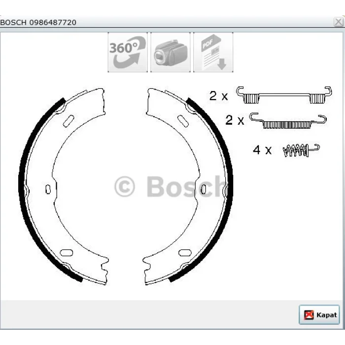 EL FREN BALATASI CRAFTER (06-16) SPRINTER W906 (06-18) SPRINTER W907 (018>) TEKTEKER 180X25 MM  YAY TAKIMLI