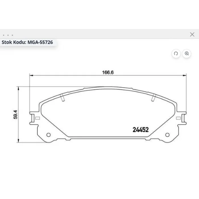 FREN BALATASI ÖN RAV4  2012> LEXUS RX350 2007>