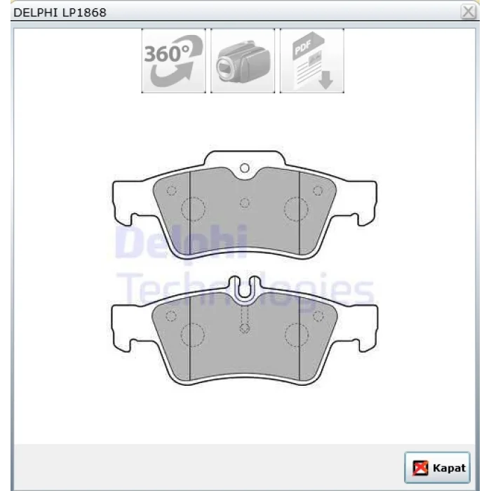 FREN BALATA ARKA MERCEDES E SERISI (W211) E 320 CDI 2002-2008/(W211) E 280 CDI 2002-2008/(W211) E 200 2002-2008/(W211) E 220 CDI 2002-2008/CLS (C218) CLS 250 CDI 2012-/(W220) S 320 CDI 1998-2005