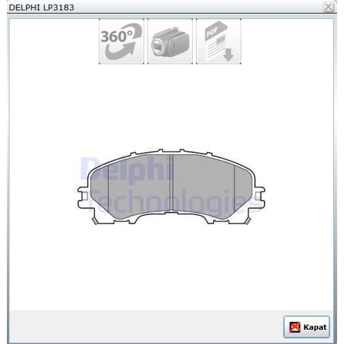 FREN BALATASI ÖN  NISSAN X-TRAIL (T32) 1.6 DCI-1.6 DIG-T  2013>7 KOLTUK / X-TRAIL (T32) 1.6 DCI 4X4 2013>7 KOLTUK / INFINITI Q50 2.2 D 2013> RENAULT KOLEOS 2.0 DCİ 016>