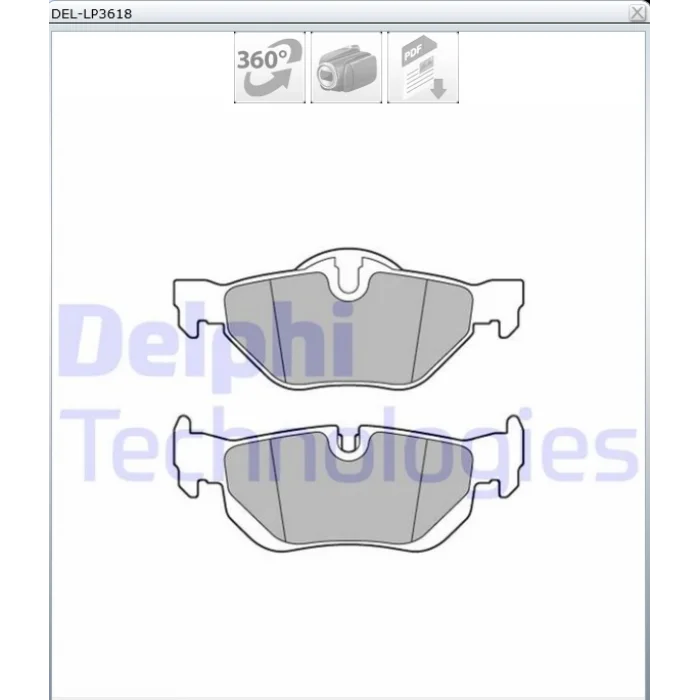 FREN BALATASI ARKA  BMW 1-3 SERI  E81-E87-E90-E91-X1 E84