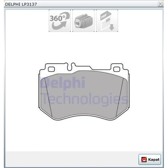 FREN BALATASI ÖN MERCEDES W205 C180-C200-C250 BLUETECH 014>S205-C205 015>A205 016> AMG SPORT