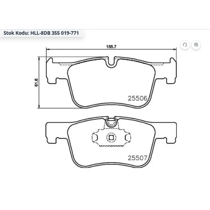 FREN BALATASI ÖN  BMW F20-F21-F30-F31-F32-F33-F34  011>