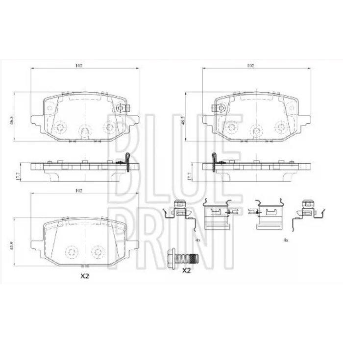 FREN BALATASI ARKA NISSAN QASHQAİ III (J12) (2021>)  RENAULT AUSTRAL (2022>) MEGANE E-TECH 2022>