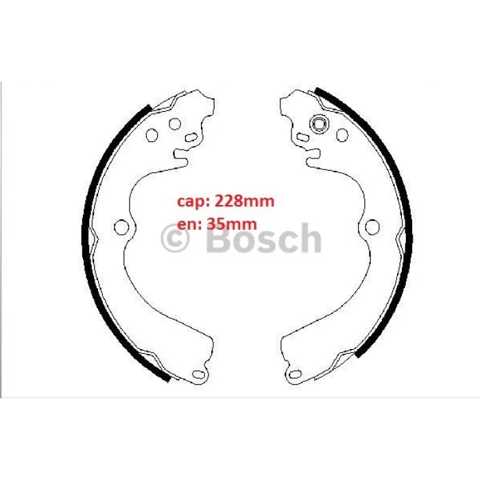 ARKA PABUÇLU BALATA FORESTER (97-02) FORESTER (02-08) IMPREZA (92-07) LEGACY (89-99) 228X32MM