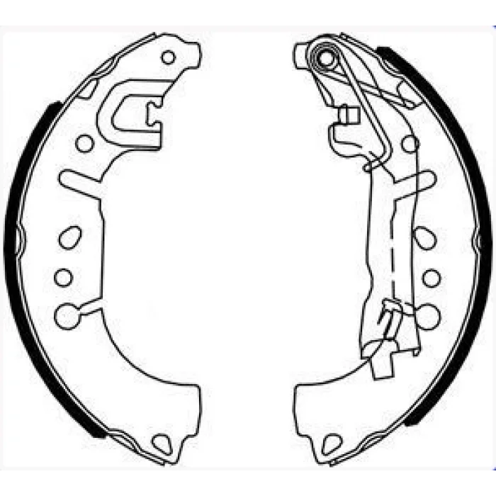 PABUÇLU BALATA ARKA FIAT EGEA 1.3-1.6MTJ-1.4T (2015>) / FIAT 500L 1.3MTJ-1.4 (2012>) 228X42.3MM
