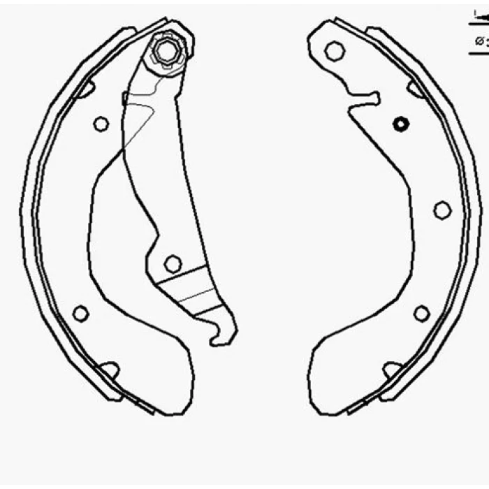 ARKA PABUÇLU BALATA ASTRA F (92-05) CORSA B (93-02) CORSA C (00-09) TIGRA (94-04)