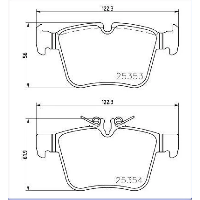 FREN BALATASI ARKA MERCEDES W205 C200-C220-C250 BLUETECH 014> S205-C205 015> A205  016>