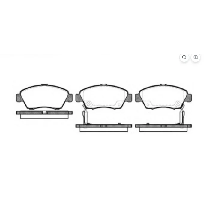 FREN BALATASI ÖN CIVIC V (93-96) CIVIC VI (96-01) CIVIC VII (01-06) CRX III (92-98) JAZZ II (02-08) KULAKLI BÜYÜK TİP DİSK ÇAPI 262MM İÇİN