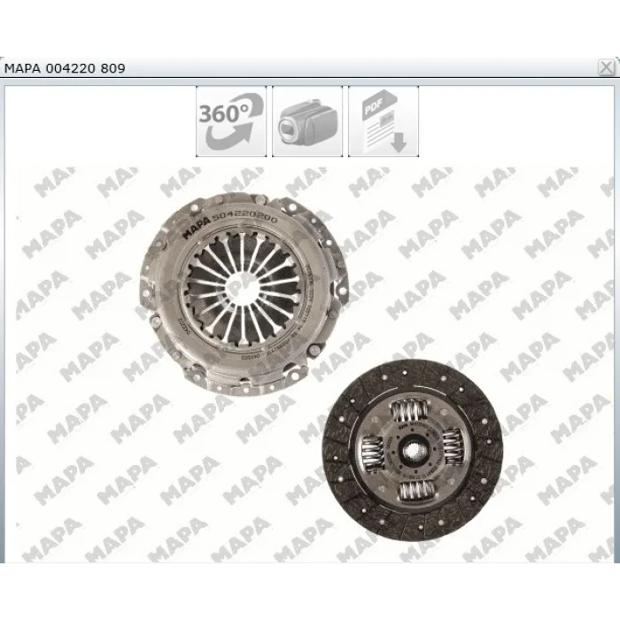DEBRIYAJ SETİ  FORD  FIESTA 08> B MAX 12>  COURIER 014> 5 İLERİ  RULMANSIZ
