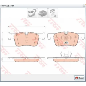 FREN BALATASI ÖN  BMW F20-F21-F30-F31-F32-F33-F34  011>